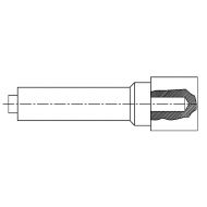 maquinas-online.es Reemplazo - Ánodo de carbono 90°, perforado verticalmente con rosca - Reemplazo - Ánodo de carbono