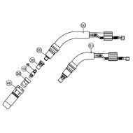 maquinas-online.es 9W Rt Rehmtronic / 3 m / cuello corto - Antorcha de soldadura MIG/MAG