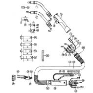 maquinas-online.es ABIMIG 452 DW, 3,0 m de longitud, con pulsador - Antorcha de soldadura MIG/MAG