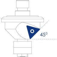 maquinas-online.es Portaherramientas 45° para FEATURE 6 - Portaherramientas para dispositivos de desbarbado de bordes