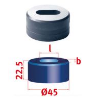 maquinas-online.es Troquel de orificio largo No.45 10.0 x 19.0 mm - Troquel ranurado para perforación de agujeros Mubea