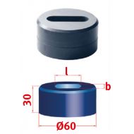 maquinas-online.es Troquel de orificio largo No.60 11.3 x 40.3 mm - Troquel ranurado para punzonado de orificios Mubea