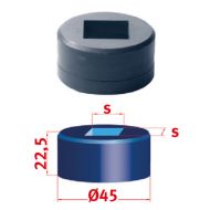 maquinas-online.es Troquel Cuadrado No.45 11.7 mm - Troquel Cuadrado para Punzones mubea Hole