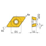 maquinas-online.es Insertos de reemplazo HM ISO DCMT11T304