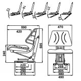 maquinas-online.es Asiento tractor negro sin reposabrazos 11BCS