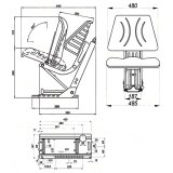 maquinas-online.es Asiento de carretilla elevadora ST F007BS