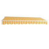 maquinas-online.es Toldo de aluminio amarillo/blanco 3 x 2,5 m