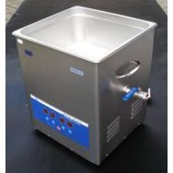 maquinas-online.es Lavabo de limpieza ultrasónico, acero inoxidable 12 litros, tamaño de piscina 353x327x150 mm / calentado